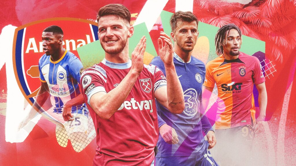 Declan Rice, Ilkay Gundogan y los 10 jugadores que el Arsenal tiene más posibilidades de fichar en el mercado de verano de 2023