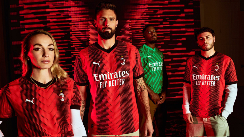 Presentación de la equipación del AC Milan 2023-24